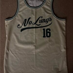 No Lungs Beige Tank Top